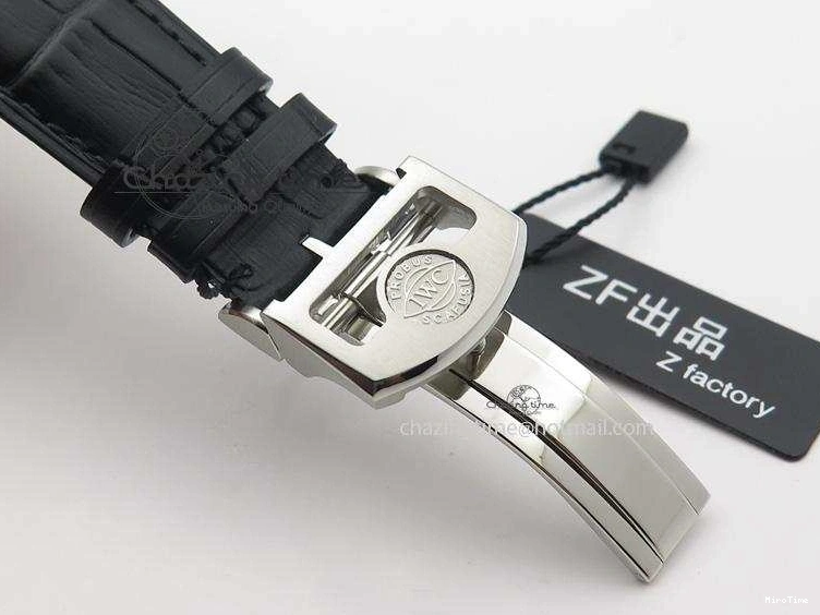 MIROTIME 0412 Practical Portuguese Real PR IW500109 ZF 1:1 Best Edition Black Dial On Black Leather Strap A52010 V 7308